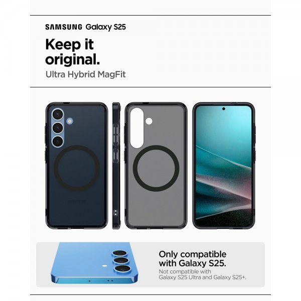 Spigen Samsung Galaxy S25 Skal Ultra Hybrid MagFit Frost Black