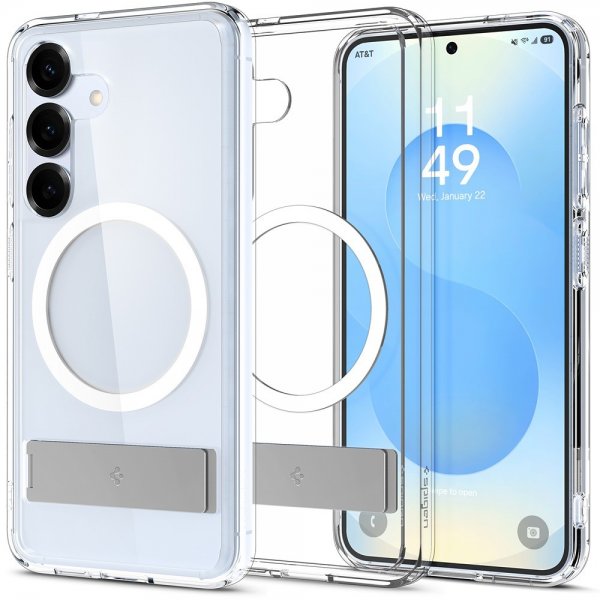 Spigen Samsung Galaxy S25 Skal Ultra Hybrid S MagFit Clear White