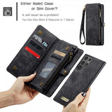 CaseMe Samsung Galaxy S25 Ultra Fodral 008 Series Löstagbart Skal Svart