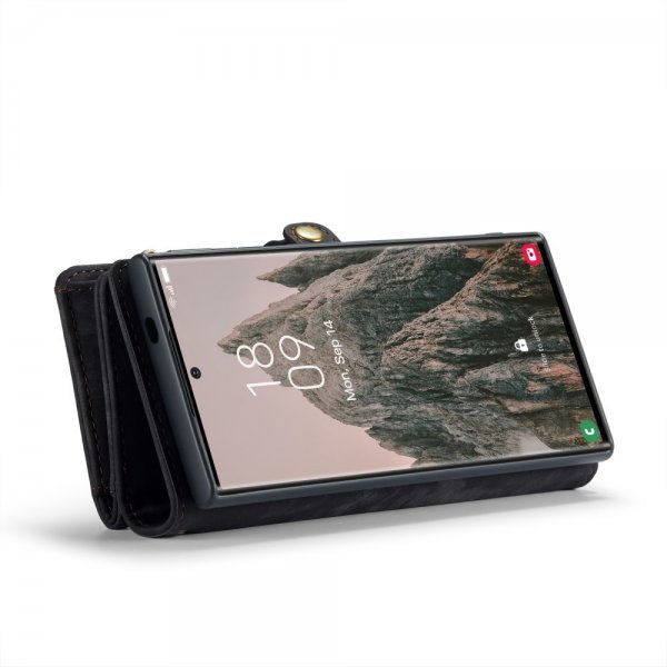 CaseMe Samsung Galaxy S25 Ultra Fodral 008 Series Löstagbart Skal Svart