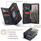 CaseMe Samsung Galaxy S25 Ultra Fodral 008 Series Löstagbart Skal Svart
