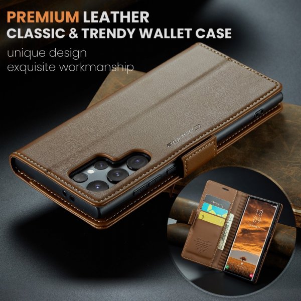 CaseMe Samsung Galaxy S25 Ultra Fodral 023 Series Brun