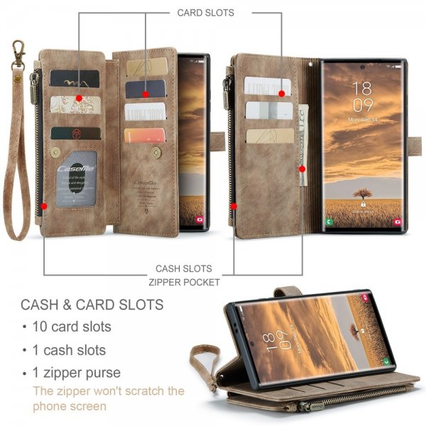 CaseMe Samsung Galaxy S25 Ultra Fodral C30 Series Brun