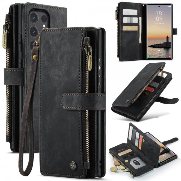 CaseMe Samsung Galaxy S25 Ultra Fodral C30 Series Svart