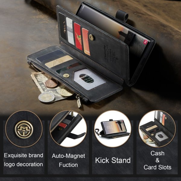 CaseMe Samsung Galaxy S25 Ultra Fodral C30 Series Svart