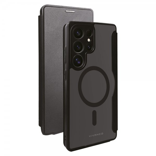 Vivanco Samsung Galaxy S25 Ultra Fodral Mag Wallet Svart