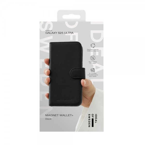 Ideal of Sweden Samsung Galaxy S25 Ultra Fodral Magnet Wallet+ Svart