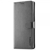 Lc.Imeeke Samsung Galaxy S25 Ultra Fodral med Kortfack Stativfunktion Grå