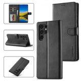 Lc.Imeeke Samsung Galaxy S25 Ultra Fodral med Kortfack Stativfunktion Svart