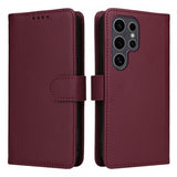 Betopnice Samsung Galaxy S25 Ultra Fodral med Löstagbart Skal 005 Röd