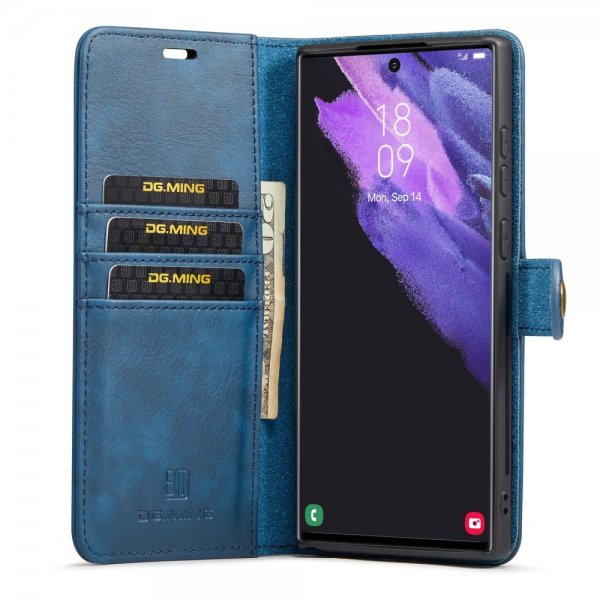 Dg.Ming Samsung Galaxy S25 Ultra Fodral med Löstagbart Skal Blå
