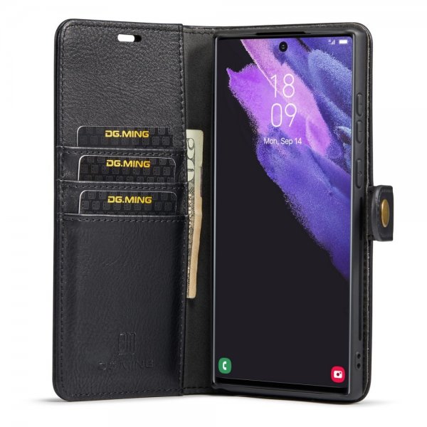Dg.Ming Samsung Galaxy S25 Ultra Fodral med Löstagbart Skal Svart