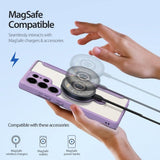 Dux Ducis Samsung Galaxy S25 Ultra Fodral Skin X Pro Series Kickstand MagSafe Lila