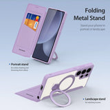 Dux Ducis Samsung Galaxy S25 Ultra Fodral Skin X Pro Series Kickstand MagSafe Lila
