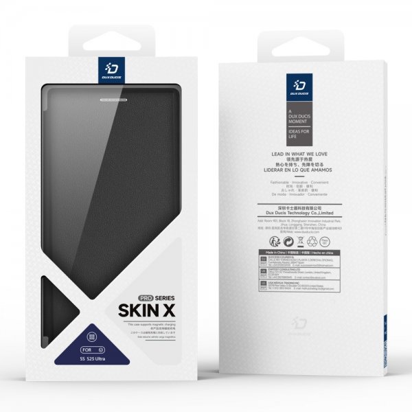 Dux Ducis Samsung Galaxy S25 Ultra Fodral Skin X Pro Series Kickstand MagSafe Svart