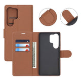Samsung Galaxy S25 Ultra Fodral 3 Kortfack Brun