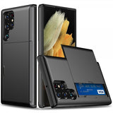 Samsung Galaxy S25 Ultra Skal Card Slide Svart