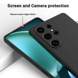 Samsung Galaxy S25 Ultra Skal med Strap Silikon Svart