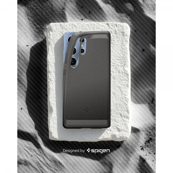 Spigen Samsung Galaxy S25 Ultra Skal Rugged Armor MagFit Marble Gray
