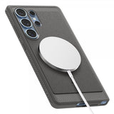 Spigen Samsung Galaxy S25 Ultra Skal Rugged Armor MagFit Marble Gray