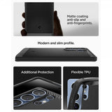Spigen Samsung Galaxy S25 Ultra Skal Rugged Armor MagFit Matte Black