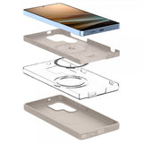 Spigen Samsung Galaxy S25 Ultra Skal Silicone Fit MagFit Natural Titanium