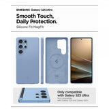 Spigen Samsung Galaxy S25 Ultra Skal Silicone Fit MagFit Sapphire Blue