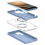 Spigen Samsung Galaxy S25 Ultra Skal Silicone Fit MagFit Sapphire Blue