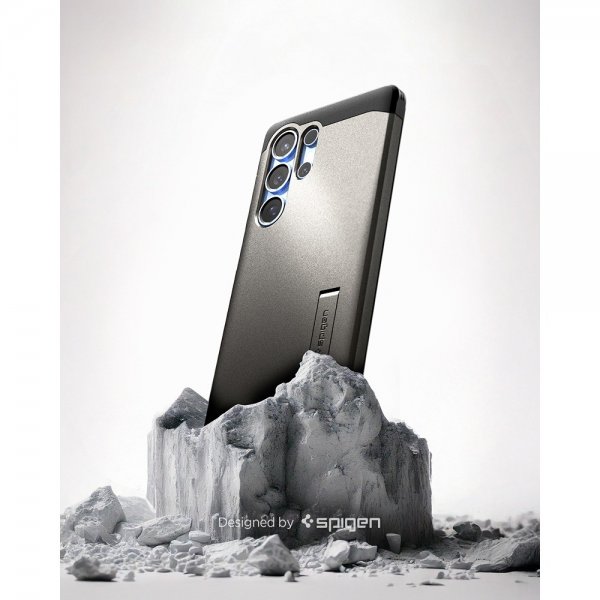 Spigen Samsung Galaxy S25 Ultra Skal Tough Armor MagFit Gunmetal