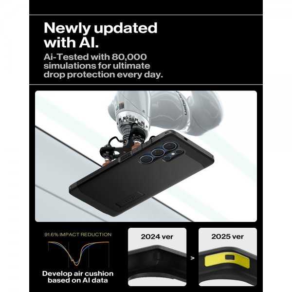 Spigen Samsung Galaxy S25 Ultra Skal Tough Armor MagFit Svart