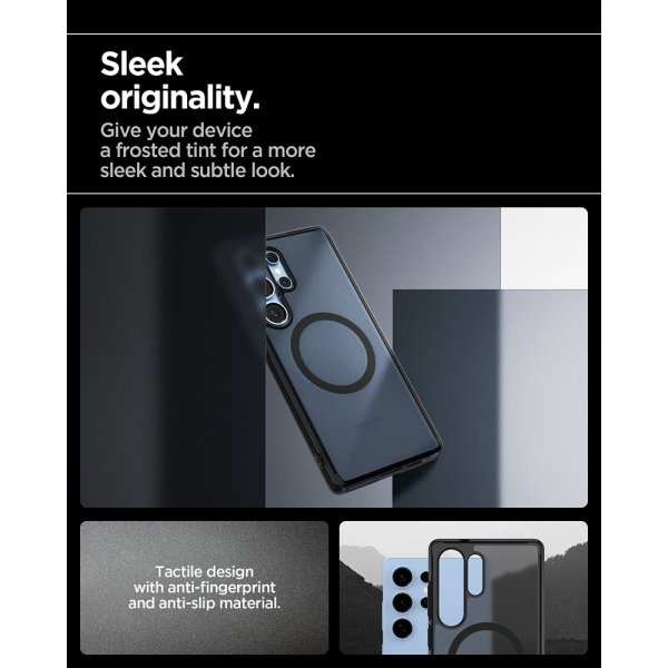 Spigen Samsung Galaxy S25 Ultra Skal Ultra Hybrid MagFit Frost Black