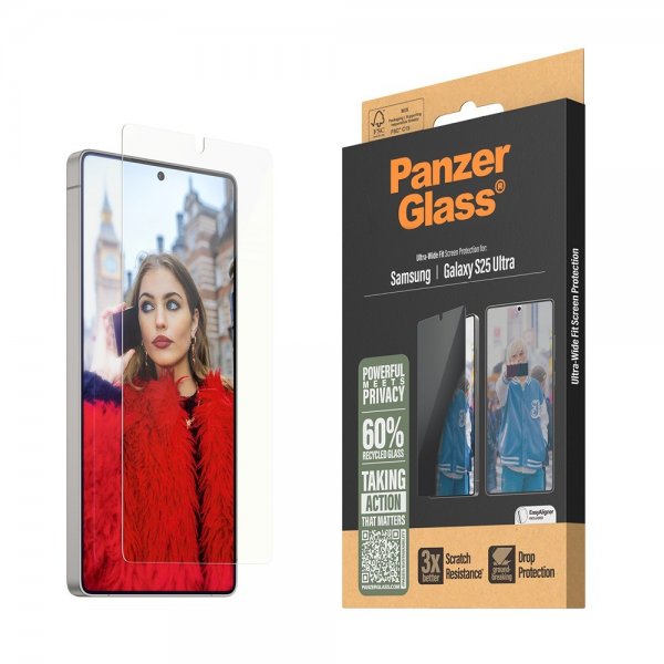 PanzerGlass Samsung Galaxy S25 Ultra Skärmskydd All-in-One