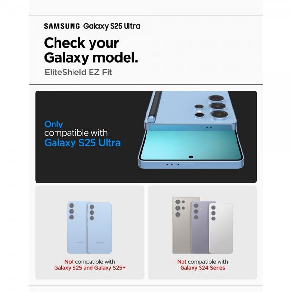 Spigen Samsung Galaxy S25 Ultra Skärmskydd EliteShield EZ Fit