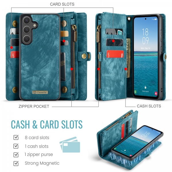 CaseMe Samsung Galaxy S26 Fodral 008 Series Löstagbart Skal Blå