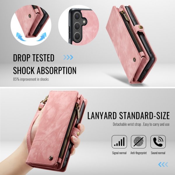 CaseMe Samsung Galaxy S26 Fodral 008 Series Löstagbart Skal Rosa