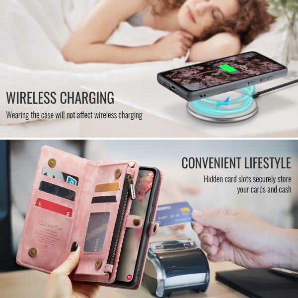 CaseMe Samsung Galaxy S26 Fodral 008 Series Löstagbart Skal Rosa