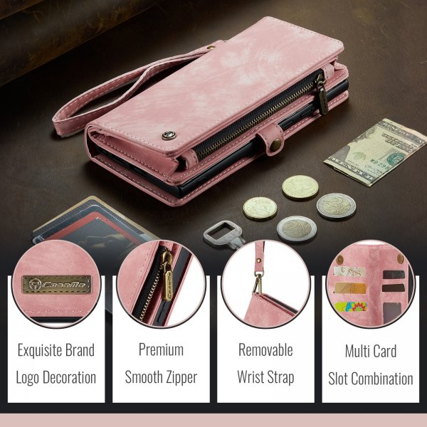 CaseMe Samsung Galaxy S26 Plus Fodral 008 Series Löstagbart Skal Rosa