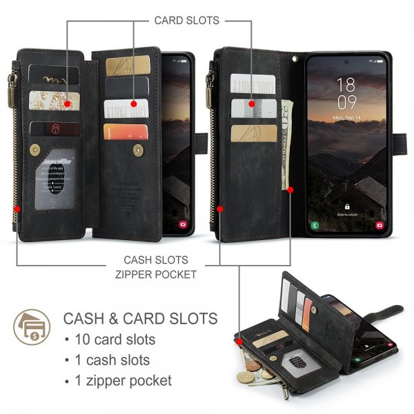 CaseMe Samsung Galaxy S26 Plus Fodral C30 Series Svart