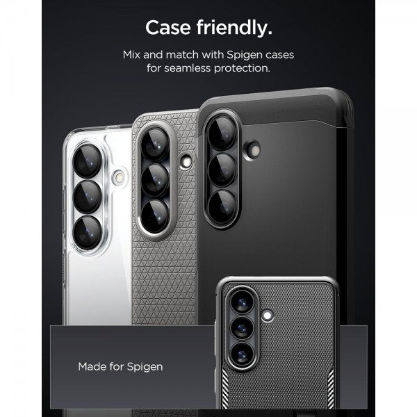 Spigen Samsung Galaxy S26 Plus Kameraskydd GLAS.tR EZ Fit Optik Pro 2-pack Svart