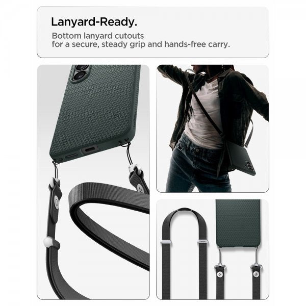 Spigen Samsung Galaxy S26 Plus Skal Liquid Air MagFit Abyss Green