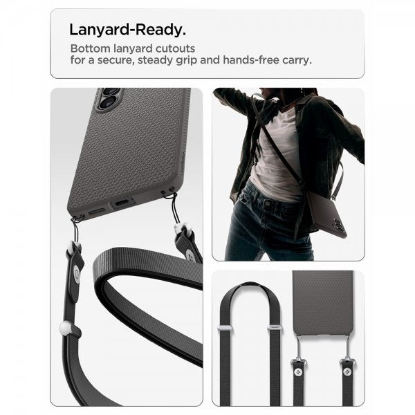 Spigen Samsung Galaxy S26 Plus Skal Liquid Air Marble Gray