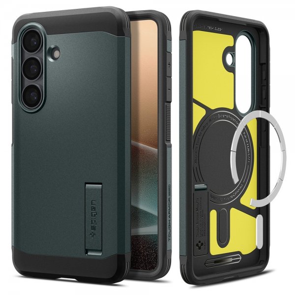 Spigen Samsung Galaxy S26 Plus Skal Tough Armor MagFit Abyss Green