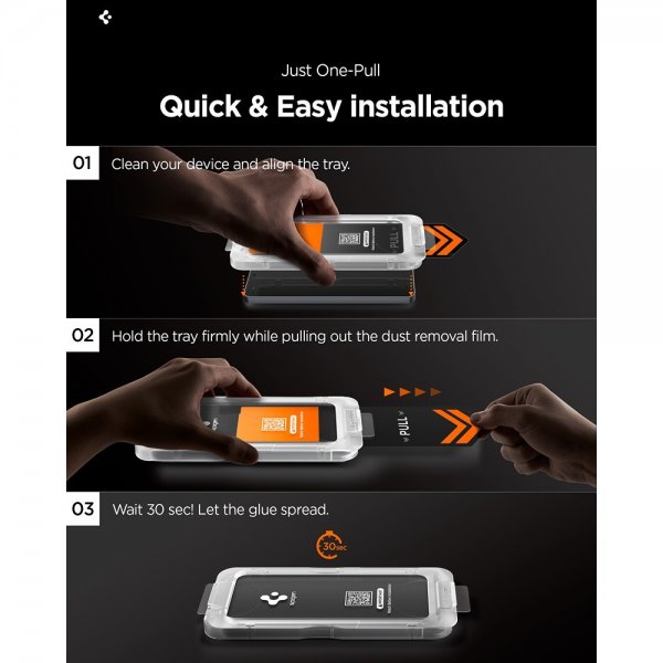 Spigen Samsung Galaxy S26 Plus Skärmskydd GLAS.tR EZ Fit Pro 2-pack