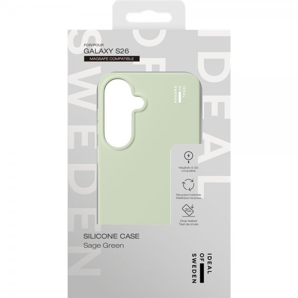 Ideal of Sweden Samsung Galaxy S26 Skal Silicone Case MagSafe Sage Green