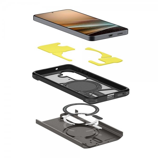 Spigen Samsung Galaxy S26 Skal Tough Armor MagFit Gunmetal