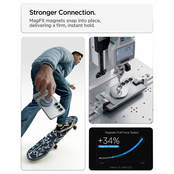 Spigen Samsung Galaxy S26 Skal Ultra Hybrid S MagFit Clear White