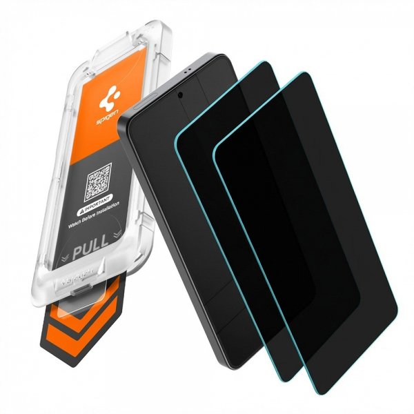 Spigen Samsung Galaxy S26 Skärmskydd GLAS.tR EZ Fit Pro Privacy 2-pack