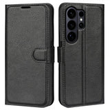 Samsung Galaxy S26 Ultra Fodral Litchi Svart