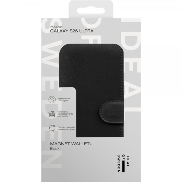 Ideal of Sweden Samsung Galaxy S26 Ultra Fodral Magnet Wallet+ Svart