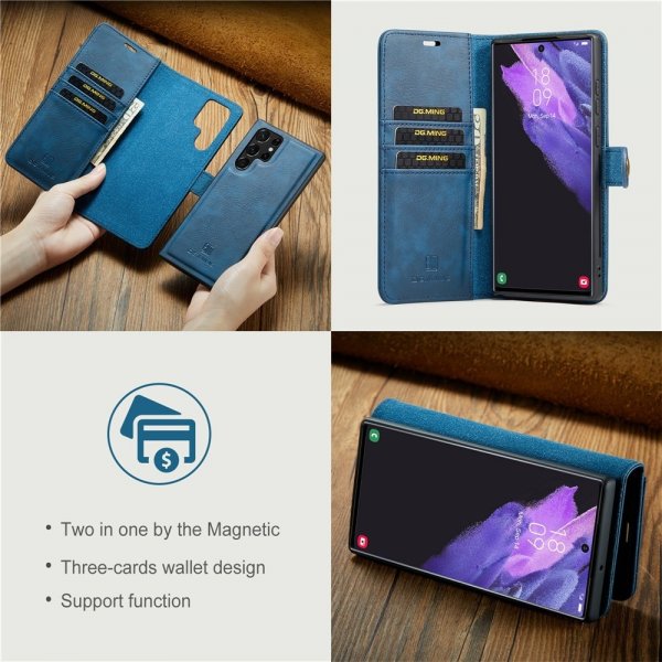Dg.Ming Samsung Galaxy S26 Ultra Fodral med Löstagbart Skal Blå